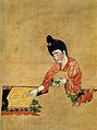 Image 8Painting of a woman playing Go, from the Astana Graves. Tang dynasty, c. 744 CE. (from Go (game))