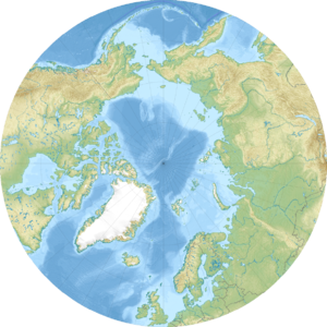 Beringov prolaz na zemljovidu Arktika