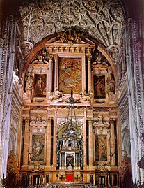Retablo mayor de la catedral de Córdoba, donde intervino, entre otros, Antonio Palomino.