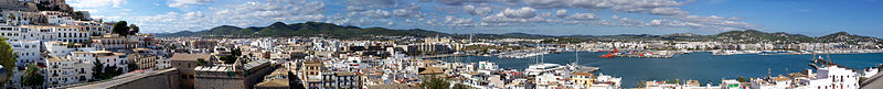 Panorama sur Ibiza.