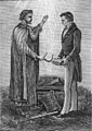 Image 13Joseph Smith receiving the Golden Plates (from History of the Latter Day Saint movement)