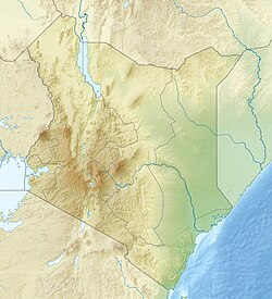 Location map Kenya liggur í Kenya