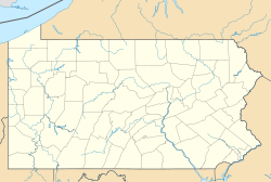丹维尔在賓夕法尼亞州的位置