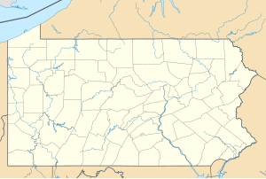 Атглен. Карта розташування: Пенсильванія