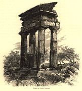 Templo dos Dioscuros (1878), por Josiah Wood Whymper