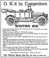 Winton Motor Company advertisement, 1911[12]