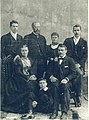 La famiglia Andrews, tra cui John Miller Andrews, futuro primo ministro dell'Irlanda del nord, 9 maggio 1895.
