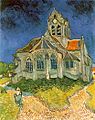 『オーヴェルの教会』1890年6月、オーヴェル。油彩、キャンバス、93 × 74.5 cm。オルセー美術館[267]F 789, JH 2006。