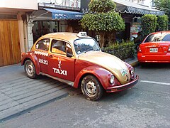 Volkswagen Sedán, antiguo taxi en Ciudad de México
