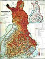 Suomen kartta vuodelta 1900.