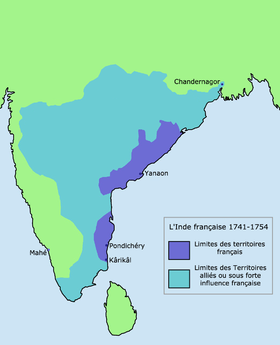 Localização de Índia Francesa