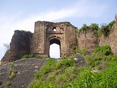 15th-century Pharwala Fort beside the Swaan River