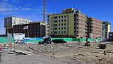 Construction du quartier Kalasatama, Helsinki (2013).