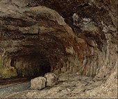 Пещерата Саразин до Nans-sous-Sainte-Anne, ок. 1875