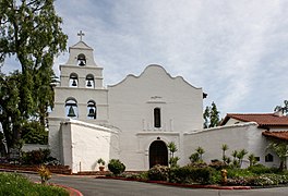 Mission San Diego de Alcalá, located in San Diego.