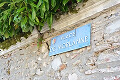 Plaque place de Morlanne