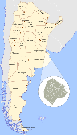Lage von Buenos Aires