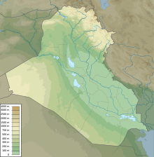 Trận Ramadi (2014–15) trên bản đồ Iraq
