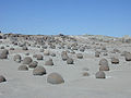 "Posude boća" (Cancha de Bochas), polje grumenja nastalih erozijom kamenja organskog podrijetla