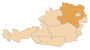 Položaj pokrajine Donje Austrije u Austriji