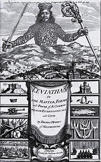 Capa do livro Leviatã, de Thomas Hobbes