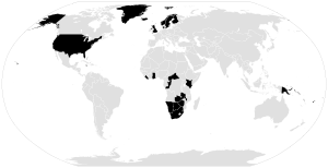 Χώρες με πλειοψηφία Προτεσταντών το 2010.