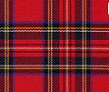 Image 35The Royal Stewart tartan. It is also the personal tartan of Queen Elizabeth II Tartan is used in clothing, such as skirts and scarves, and has also appeared on tins of Scottish shortbread. (from Culture of the United Kingdom)