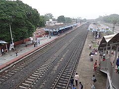 An old picture of Siuri railway station