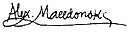 Alexandru Macedonski – podpis