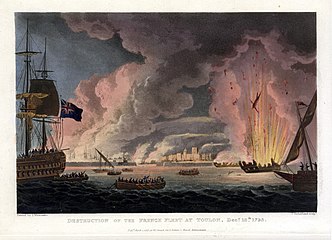 18 décembre 1793. L'arsenal en feu.