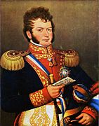 Bernardo O'Higgins, denominado Padre de la Patria en Chile, libertador de Chile, su gobierno fue el que financió la Expedición Libertadora del Perú.