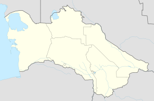 Serhetabat trên bản đồ Turkmenistan