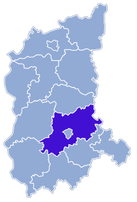 Localisation de Powiat de Zielona Góra