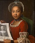 Kalmyk Mongol girl Annushka (painted in 1767)