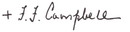 Frederick Francis Campbell's signature