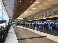 Ticket counters near entrance