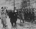 Hácha na přehlídce čestné jednotky v Berlíně 15. března 1939