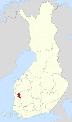 Location of Kankaanpää in Finland