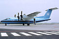 De Havilland Canada Dash 7 i Københavns Lufthavn, 1981.