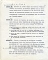Texte du statut des Juifs, annoté de la main de Pétain (p. 2). Archives Mémorial de la Shoah.