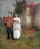 Der Künstler mit seiner Frau, 1863/64