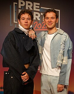Marcus (vasemmalla) ja Martinus (oikealla) vuonna 2024.
