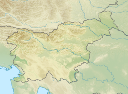 Location of the reservoir in Slovenia.