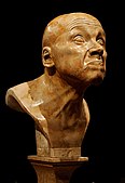 Simplicity of the Highest Degree, ninth in a series of character heads by Franz Xaver Messerschmidt (alabaster, after 1770)