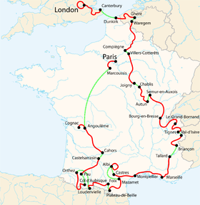 Karte Tour de France 2007