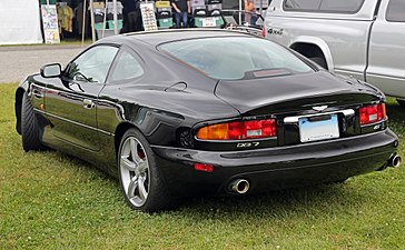 Rear 3/4 view, showing the GT-only rear spoiler