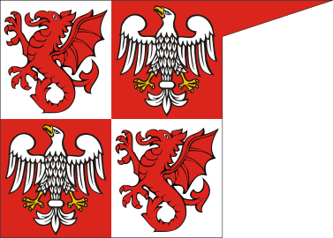 A bandeira do antigo Ducado da Masóvia.