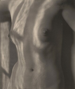 Refracted Sunlight on Torso (1922) by Edward Weston