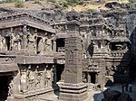 Kailasa temple is one of the largest rock-cut ancient Hindu temples located in Ellora, Maharashtra, India.