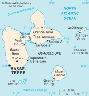 Mapa de la Goadeloupe